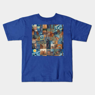 Van Gogh Paintings Mashup Kids T-Shirt